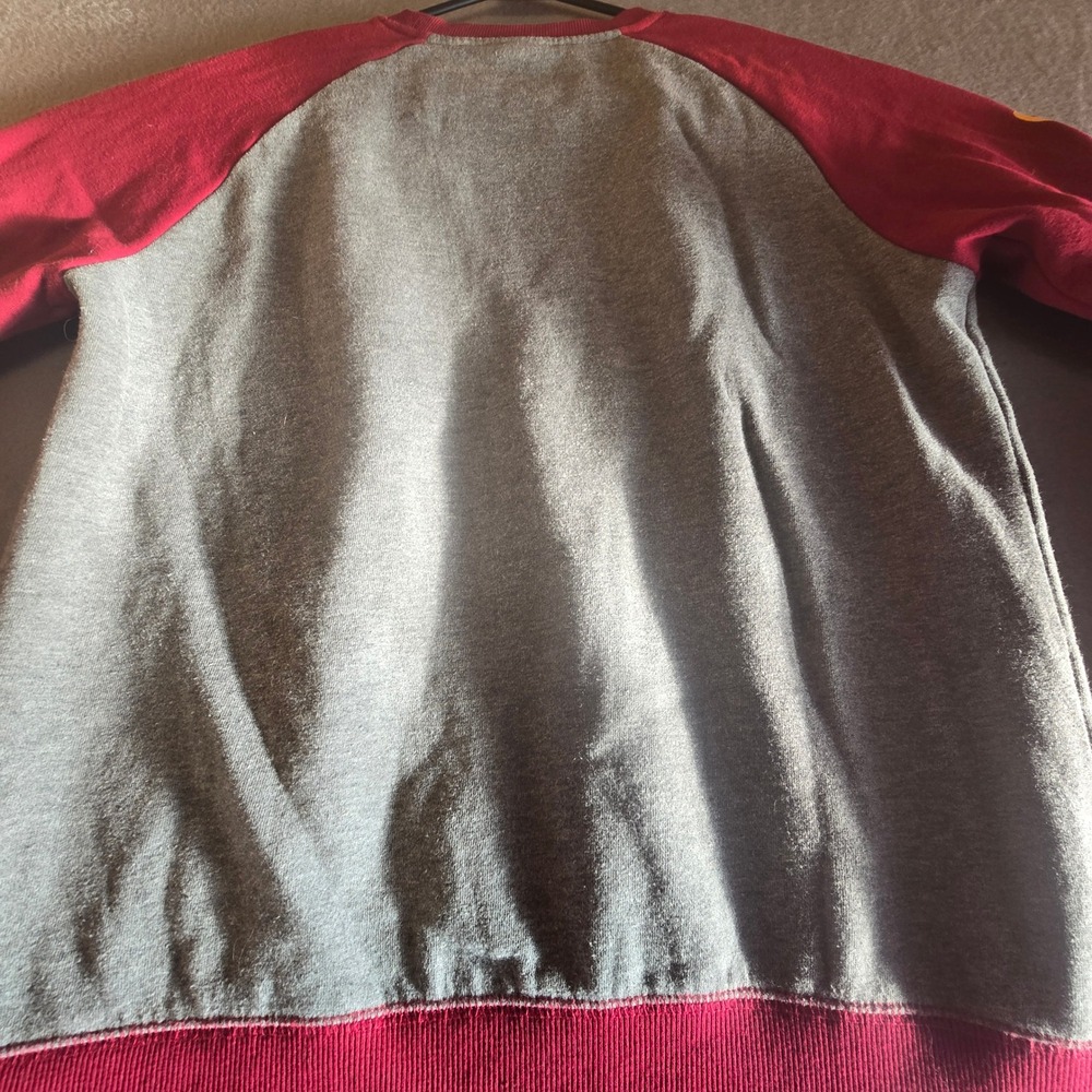 Harry Potter Gryffindor Sweatshirt Universal Studios Grey Maroon Raglan Medium - Picture 12 of 16